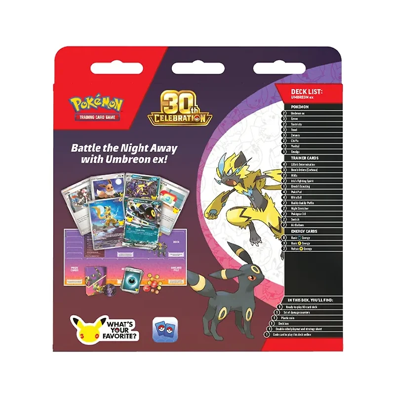 Pokemon 30th Celebration Battle Decks Espeon Ex/ Umbreon Ex (Random Pick)