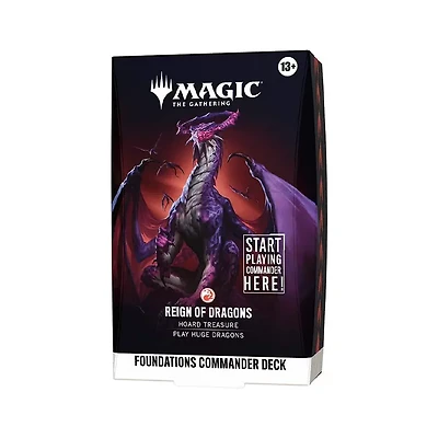 Magic The Gathering: Foundations Commander Deck – Reign of Dragons