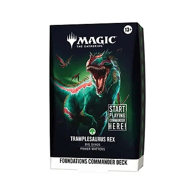Magic The Gathering: Foundations Commander Deck – Tramplesaurus Rex