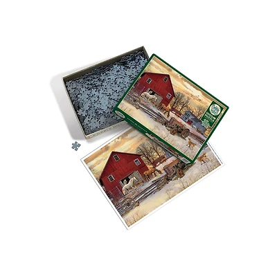 Cobble Hill Winter on the Farm – 1000 Piece