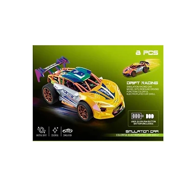 Friction-Powered Toy Car – Light & Sound