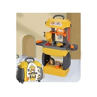 Tool Table Playset – Pretend Workshop Tool Set for Kids