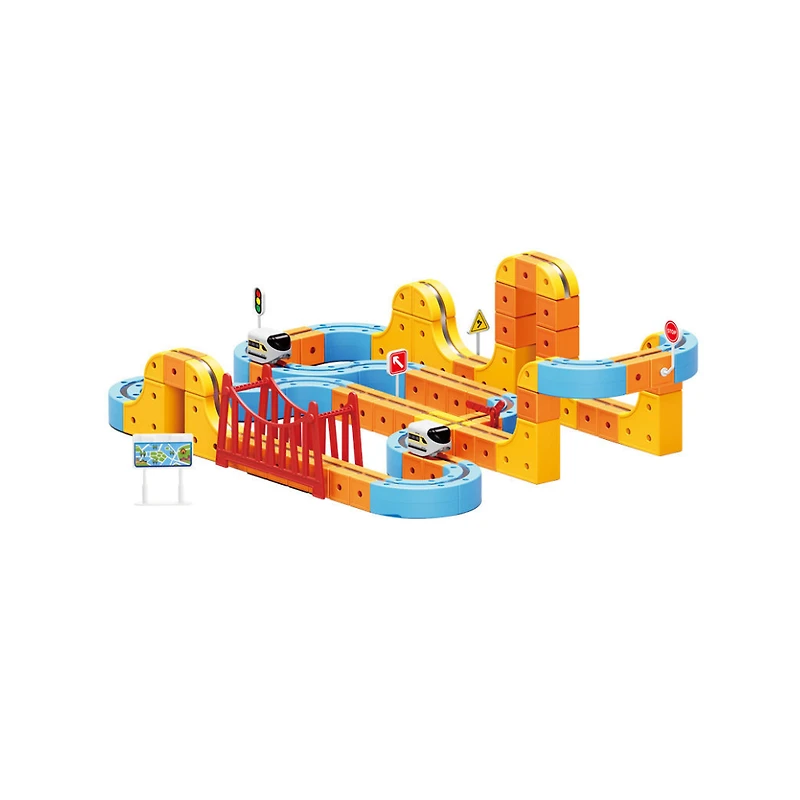 Magnetic Rail Car Set – 157-Piece Magnetic Building Track & Vehicle Toy