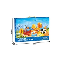 Magnetic Rail Car Set – 157-Piece Magnetic Building Track & Vehicle Toy