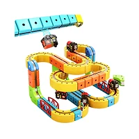 Magnetic Rail Car Set – 167-Piece Magnetic Building Track & Vehicle Toy