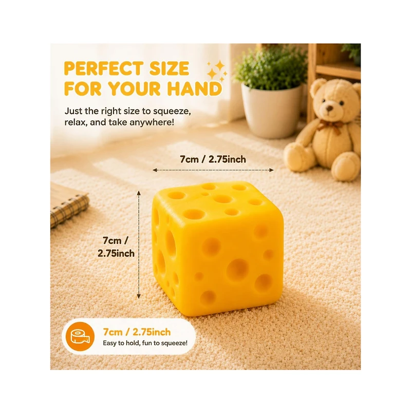 SmushMart Jumbo Cheese Squishy