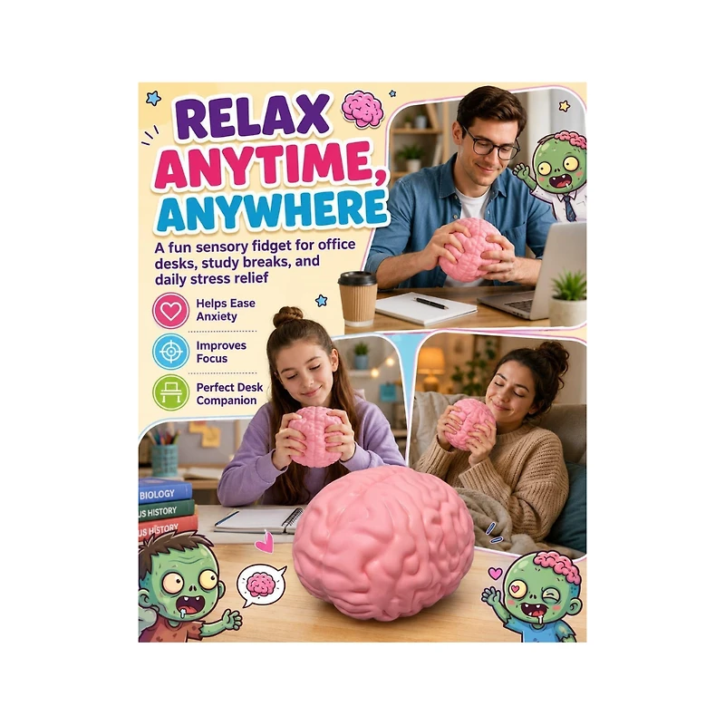 SmushMart Jumbo Brain Squishy