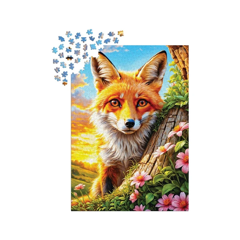 Curious Fox 1000-Piece Jigsaw Puzzle