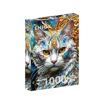 Jeweled Cat 1000-Piece Jigsaw Puzzle