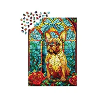 French Bulldog Stained Glass 1000 Piece – Jigsaw Puzzle