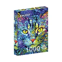 Fiona Cat Stained Glass 1000 Piece – Jigsaw Puzzle
