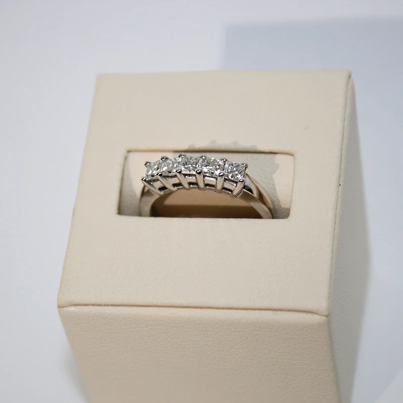 Aro Oro Blanco Corte Princesa