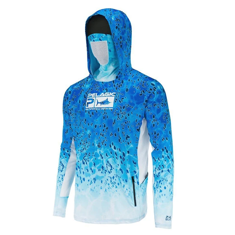 Pelagic "Exo-Tech" Hooded Fishing Shirt | Blue Dorado