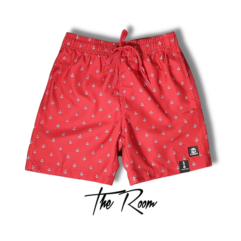The Room Boys Volley Shorts - Sailboats on Navy - XL/14