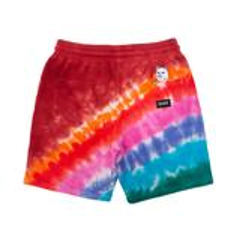 Rip and Dip OG Prisma Embroidered Red Tie Dye Sweatshorts