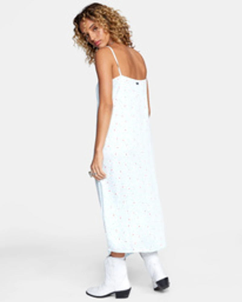 RVCA Women's  "Sky Blue" Wildflower tank dress