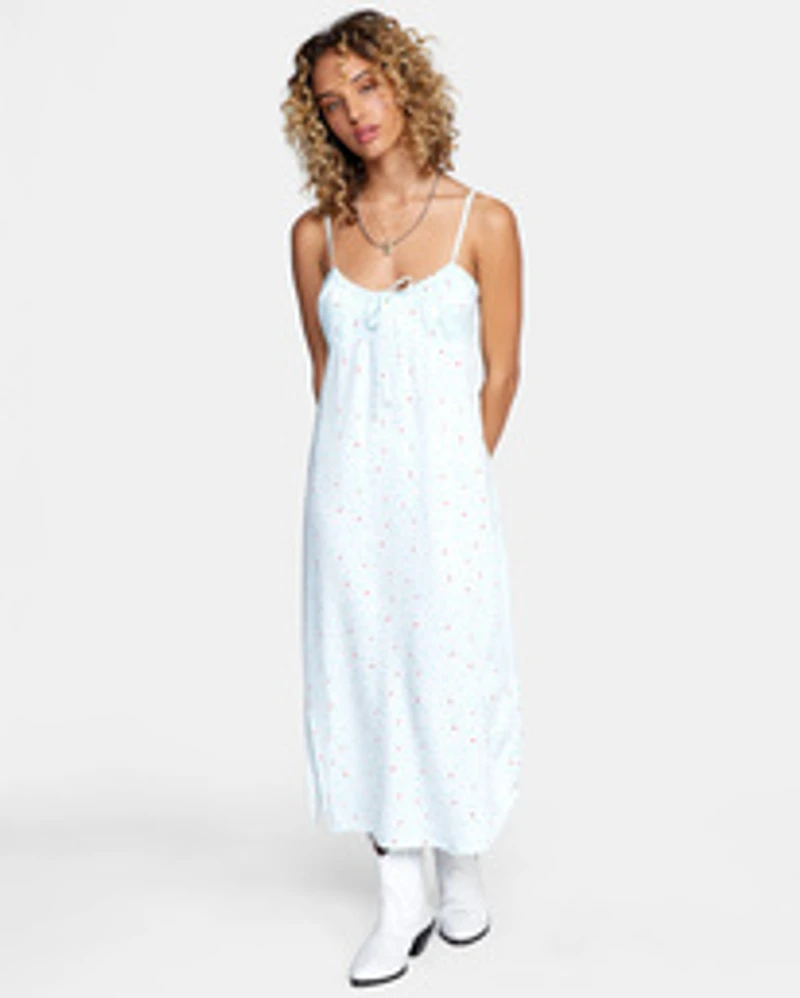 RVCA Women's "Sky Blue" Wildflower tank dress