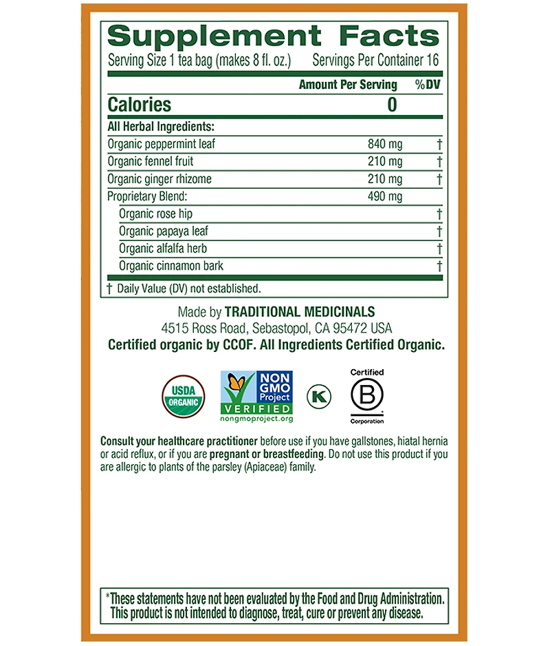 Belly Comfort Peppermint Tea