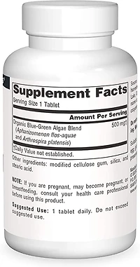 Blue Green Algae 500mg (50 Tabs)