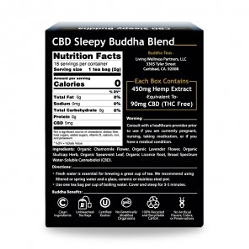 CBD Sleepy Buddha Blend Tea 