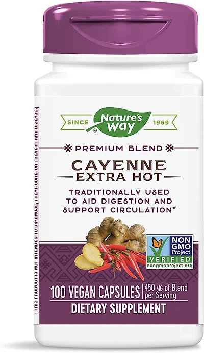 Cayenne Extra Hot 100,000 HU (100 caps)