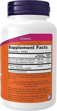 E-400 Mixed + Selenium (100 Softgels)