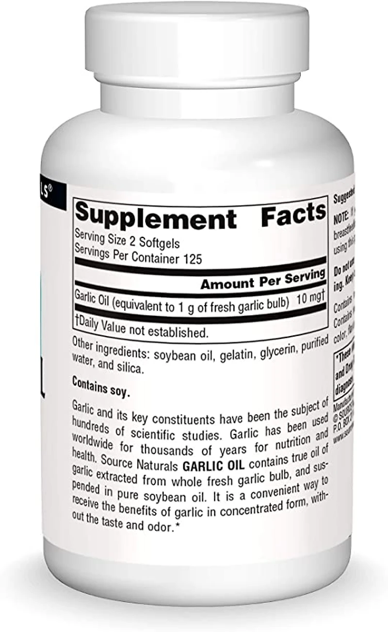 Garlic Oil 1,000mg (250 Softgels)