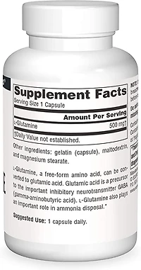 L-Glutamine 50mg (50 Caps)