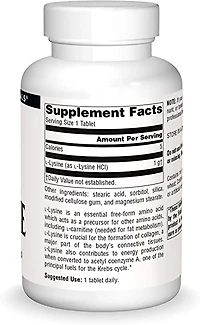 L-Lysine 1,000mg (100 Tabs)