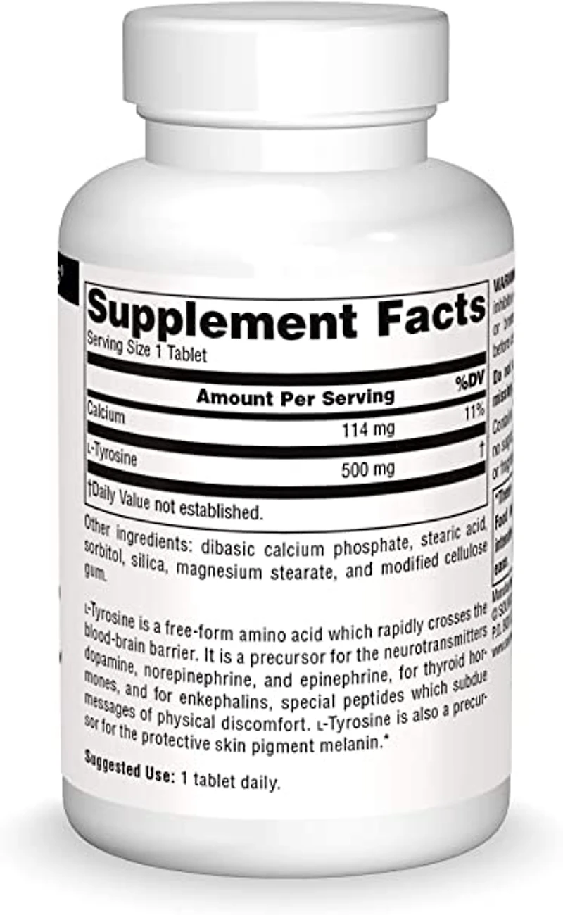 L-Tyrosine 500mg (50 Tabs)