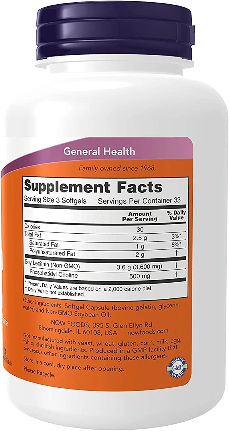 Lecithin 1,200mg (100 Softgels)