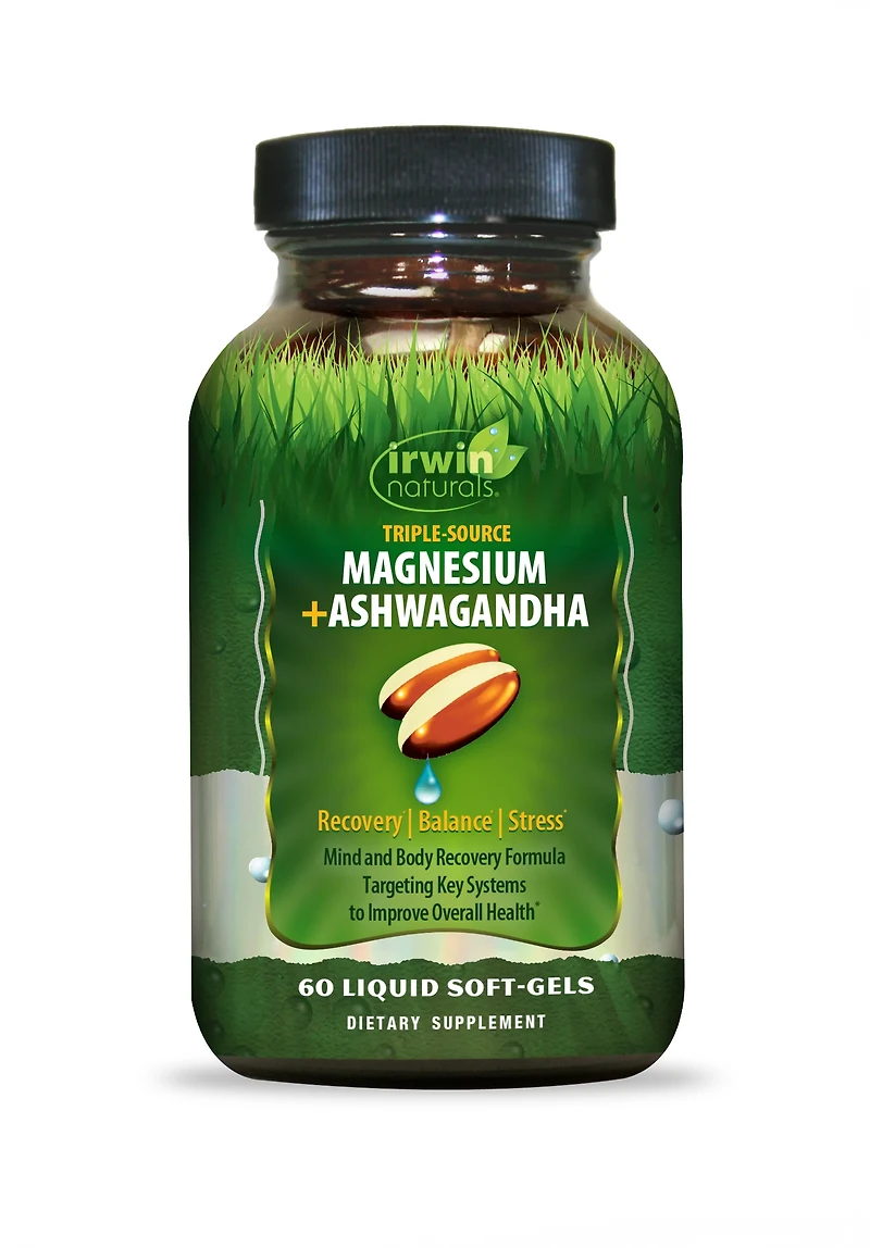 Magnesium + Ashwagandha (100 Softgels)