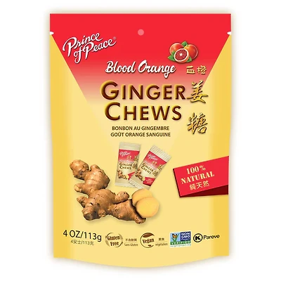 Ginger Candy (Chews) With Blood Orange