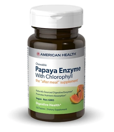 Papaya Enzymes with Chlorophyll (100 Tabs)