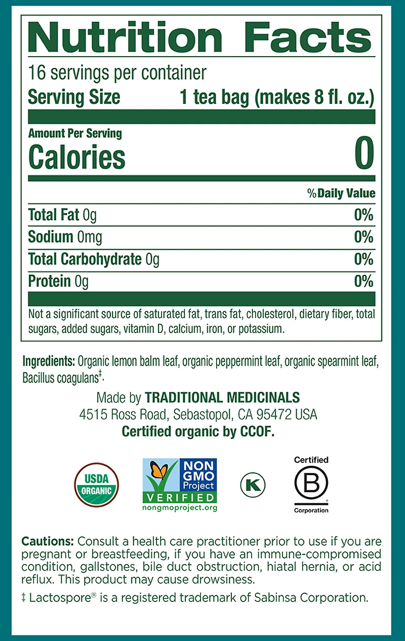Peppermint Delight Probiotic Tea