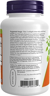 Saw Palmetto Extract 80mg (90 Softgels)