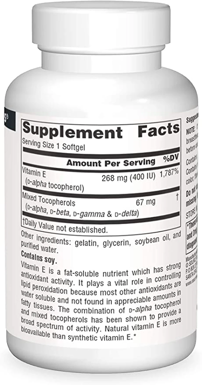 Vitamin E 400iu (100 Softgels)