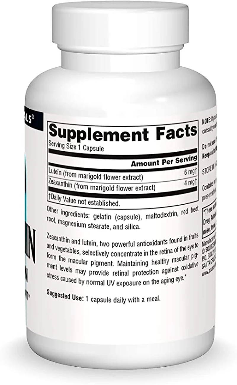 Zeaxanthin with Lutein 10mg (60 Caps)