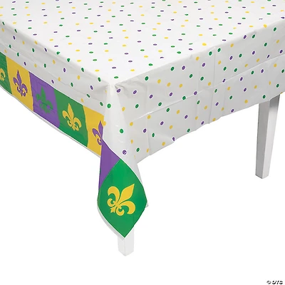 Mardi Gras Plastic Tablecloth