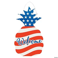 Patriotic Pineapple Door Sign