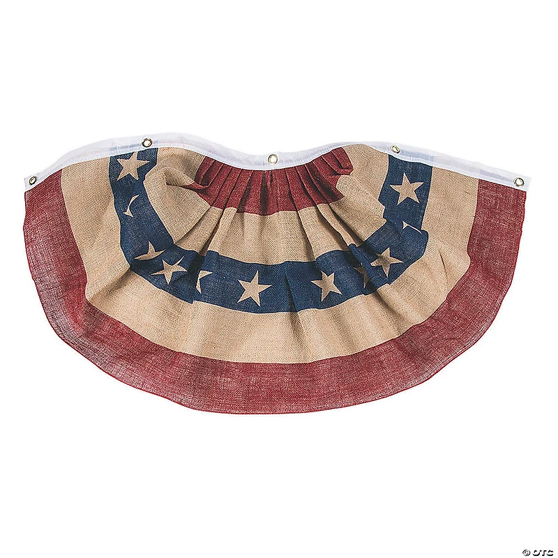 43" x 20" Burlap Patriotic Bunting