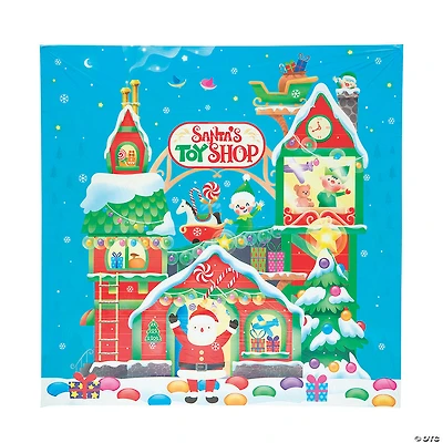 Santa Toy Shop Backdrop