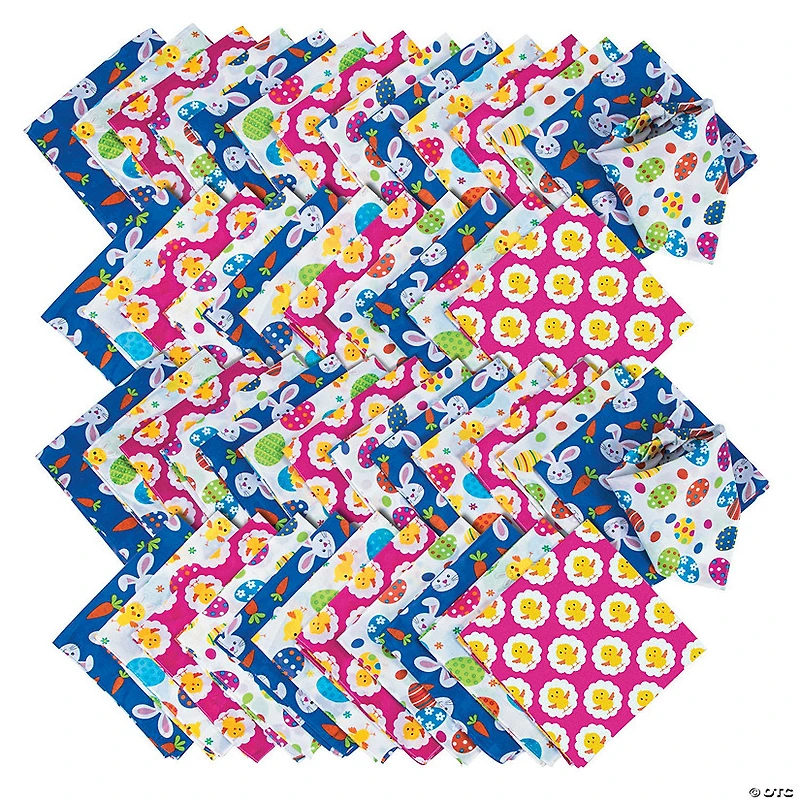 Bulk 50 Pc. Easter Bandanas