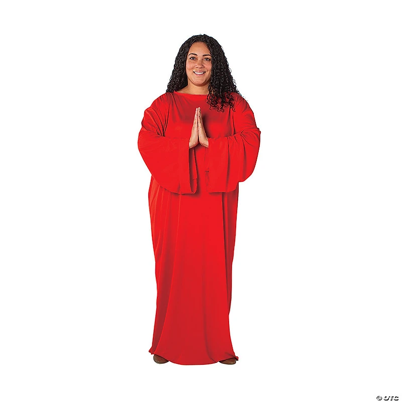 Adult’s Plus Size Red Nativity Gown