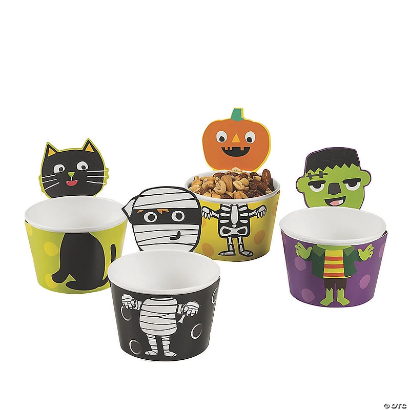 Ghoul Gang Disposable Paper Snack Cups - 12 Pc.
