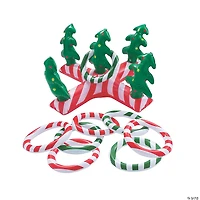 Inflatable Holiday Candy Candy & Christmas Tree Ring Toss Game