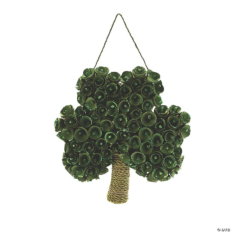 St. Patrick's Day Shamrock-Shaped Wreath