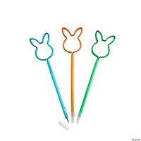 Easter Bunny-Shaped Pens - 12 Pc.