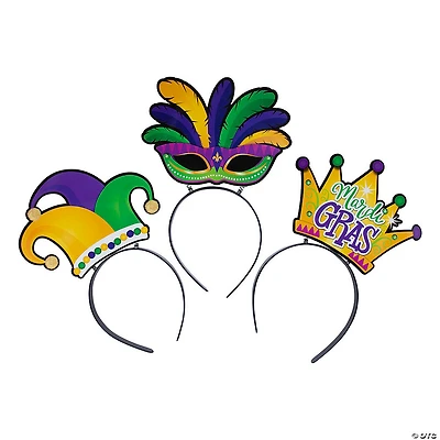 Mardi Gras Head Boppers - 12 Pc.