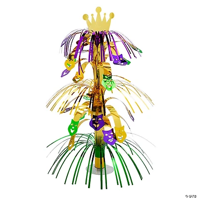 Mardi Gras Cascading Tabletop Fountain Centerpiece